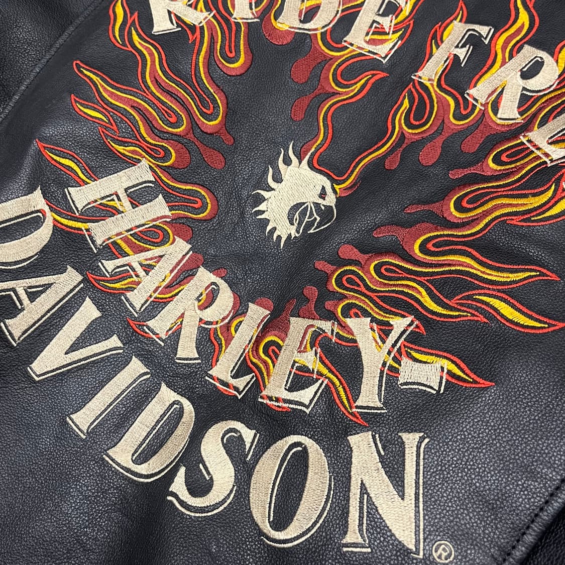 할리데이비슨 플레임 레더 자켓 (105-110) 상품이미지4