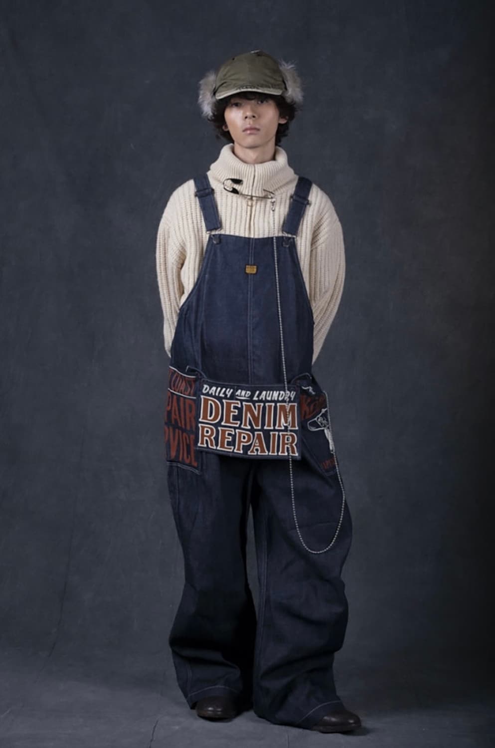 [ONE SIZE] 캐피탈 11.5온즈 데님 애드 오버롤 인디고 상품이미지1