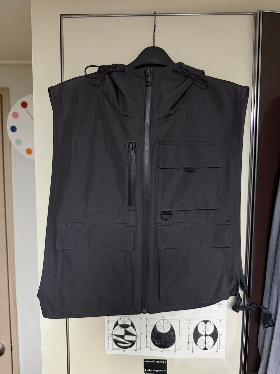 [os] cos 워터프루프 유틸리티 후드 베스트 질레 상품이미지2