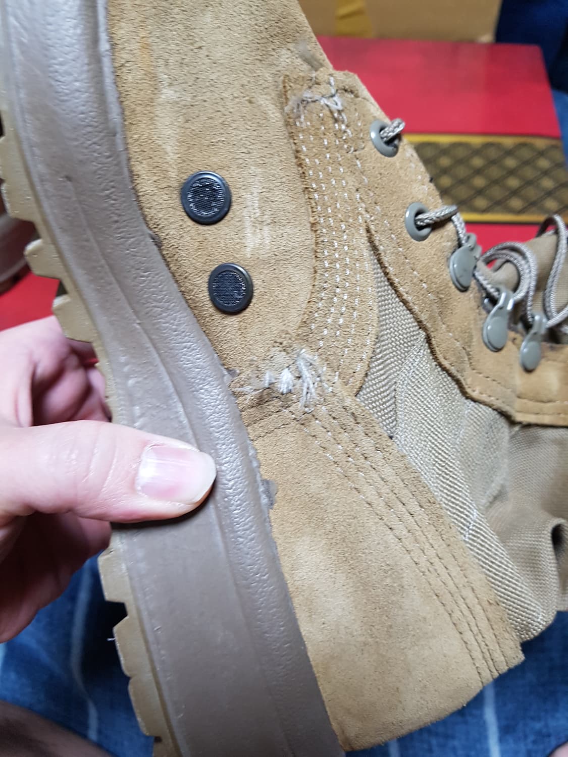 베르빌 하계용 사막화 전투화 군화 7W 판매 상품이미지5