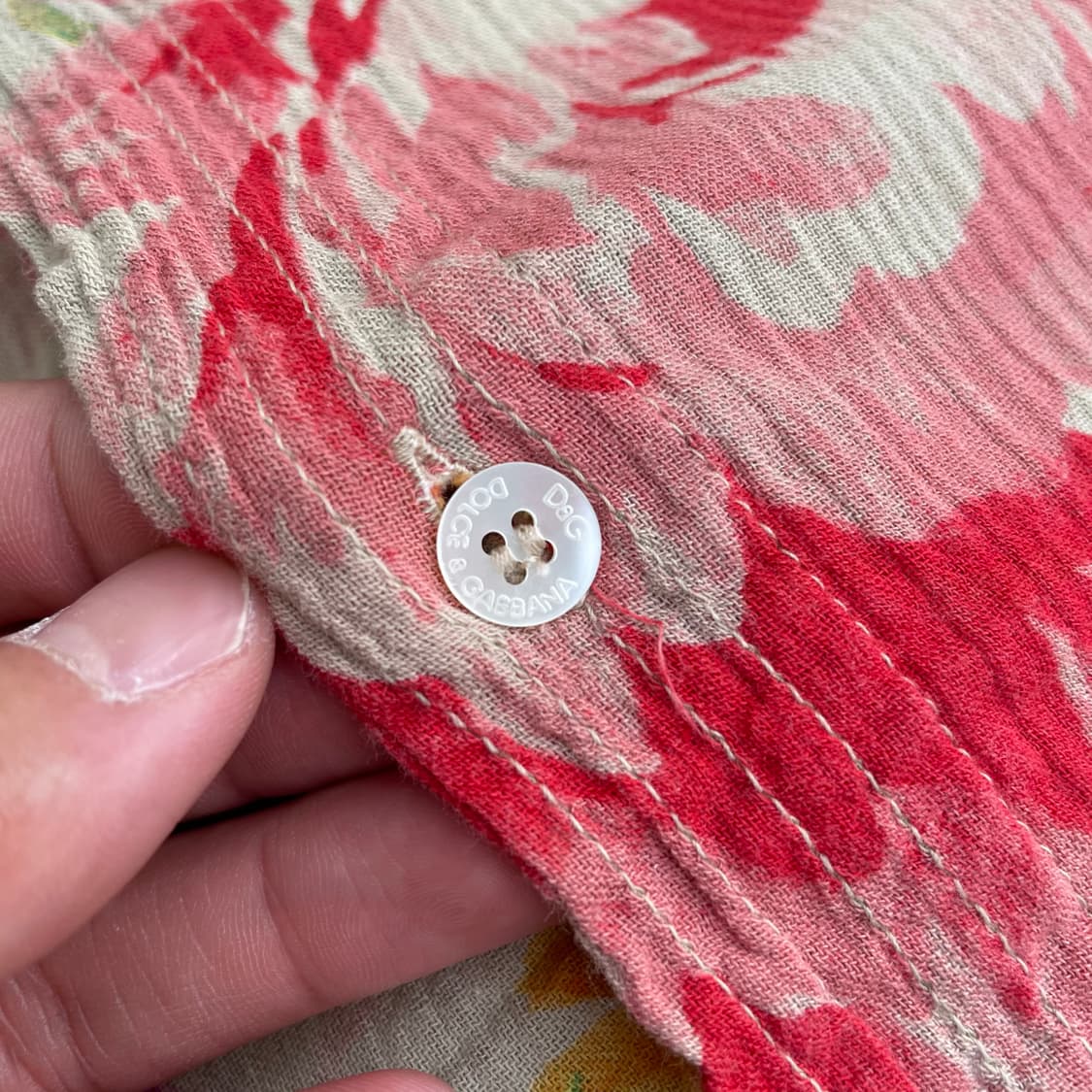 돌체앤가바나 플로럴 플리츠 셔츠 상품이미지5