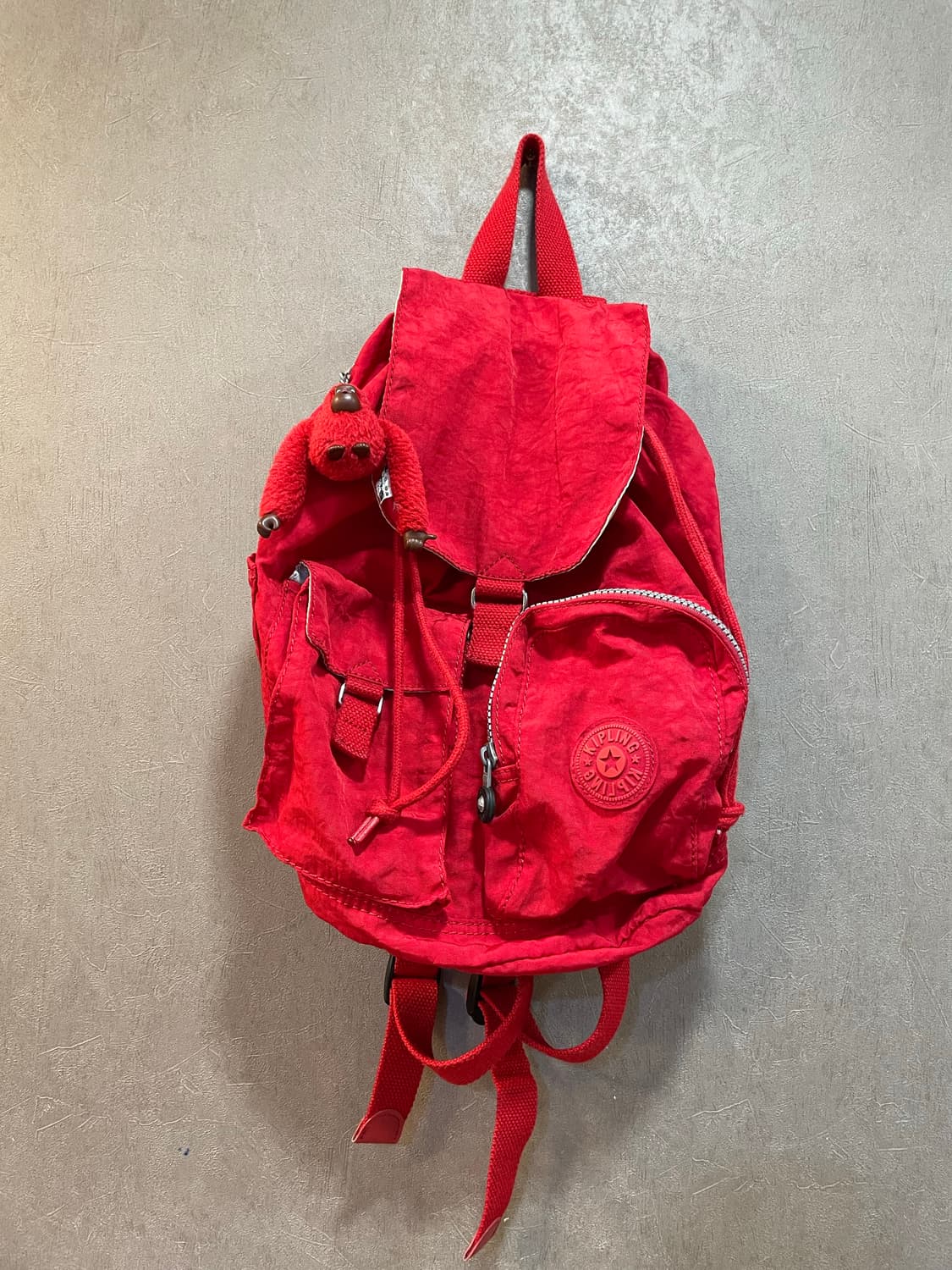 키플링 레드 복조리 백팩 가방 상품이미지1