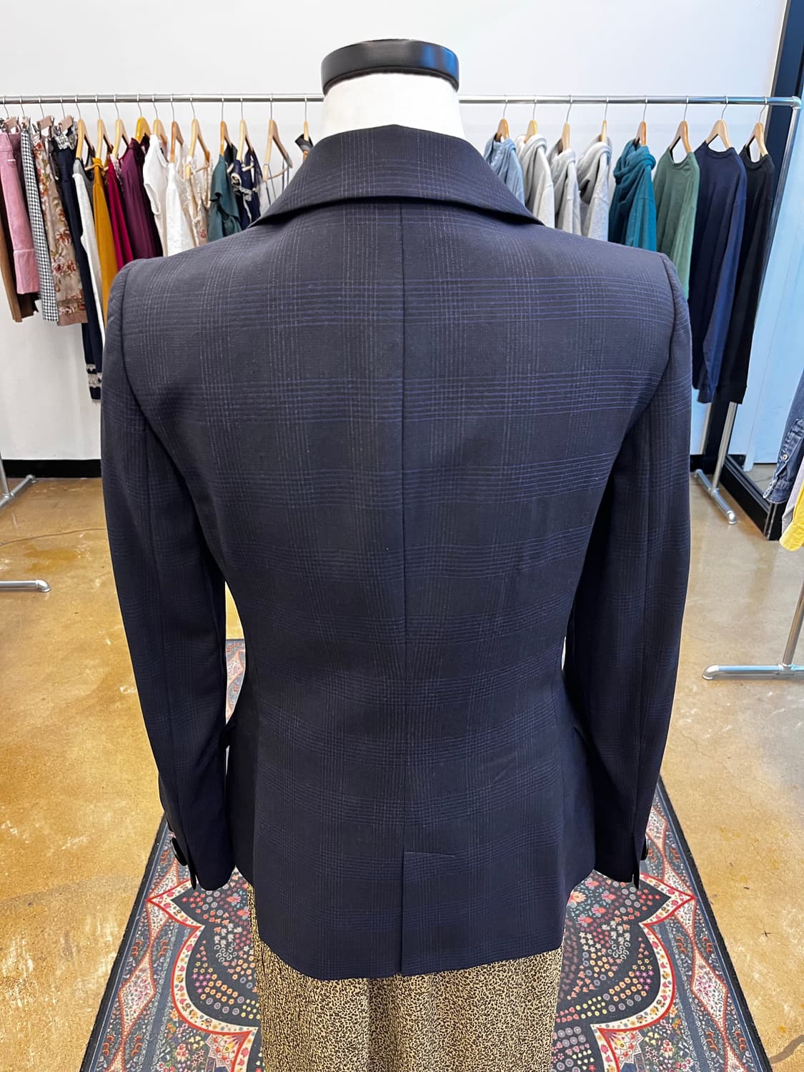 조르지오 아르마니 글렌 체크 테일러드 싱글 블레이저 상품이미지4