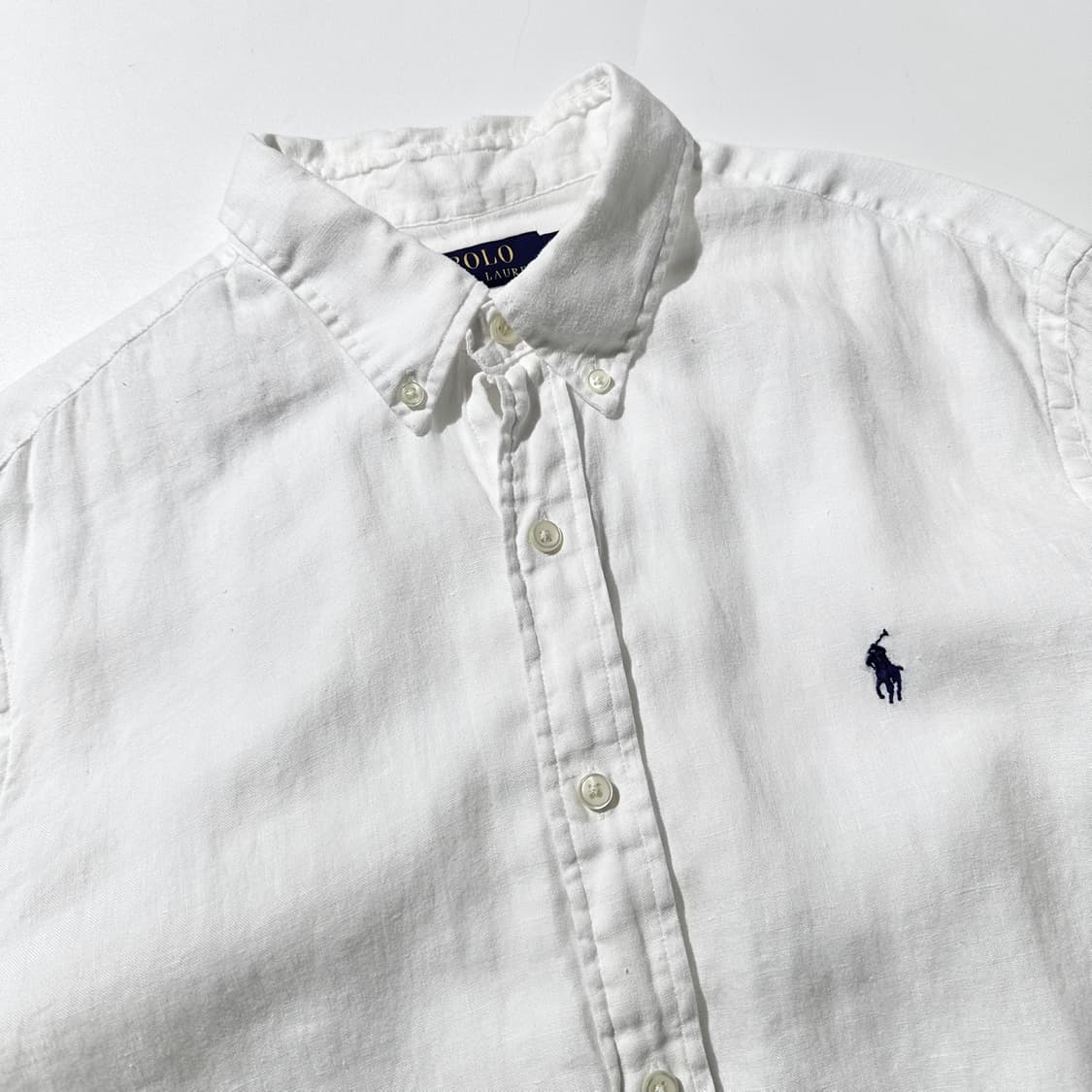 폴로 랄프로렌 린넨 셔츠 화이트 (신형QR) 상품이미지3