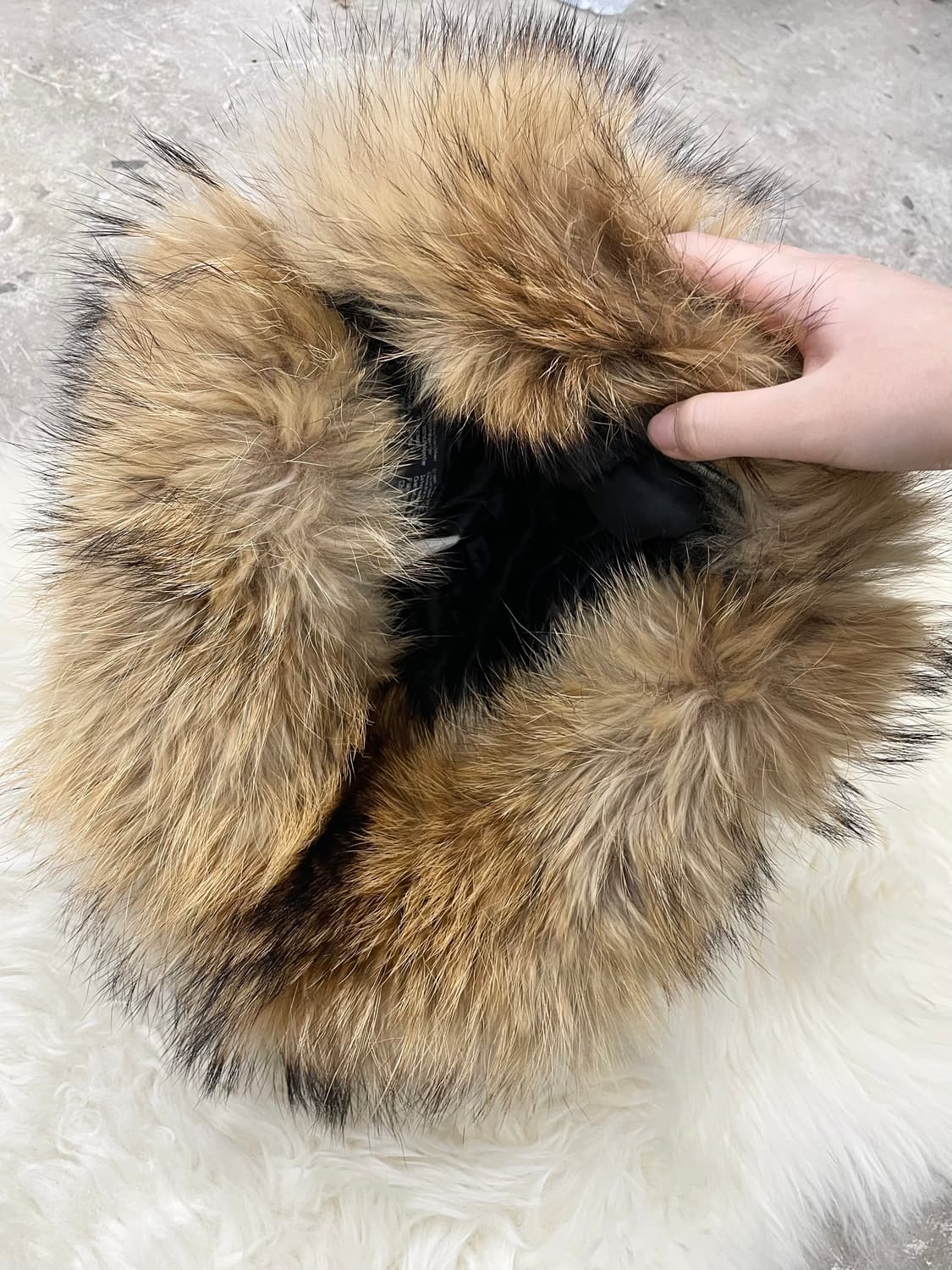 리얼 양가죽 바이커 트루퍼햇*레어 상품이미지10