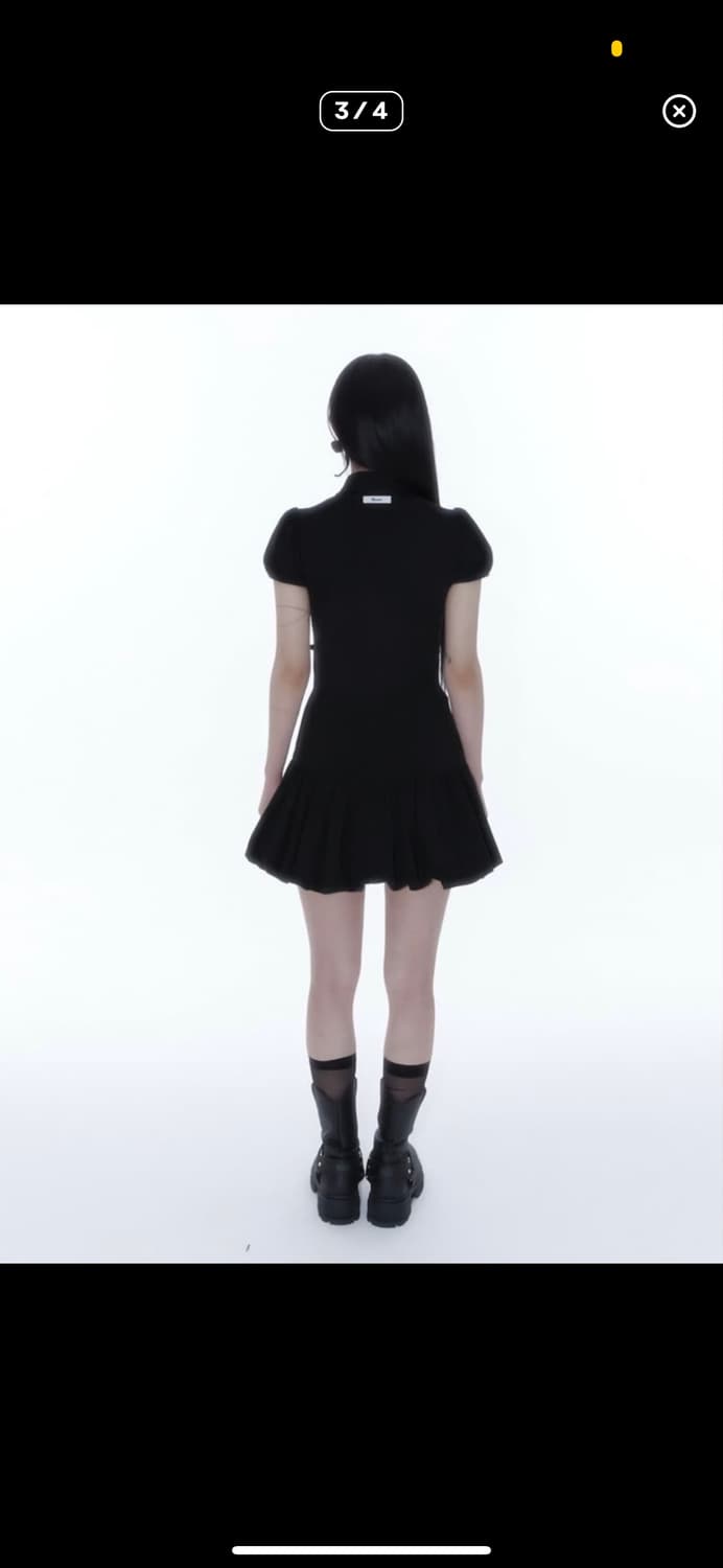 [급처] 카시코 퍼프 드레스 미니 원피스 블랙  상품이미지2