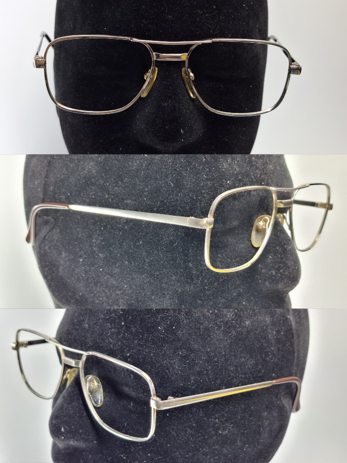 80s 일본 빈티지 투브릿지 더블브릿지 안경테 빈티지 클래식 레트로 y2 상품이미지9