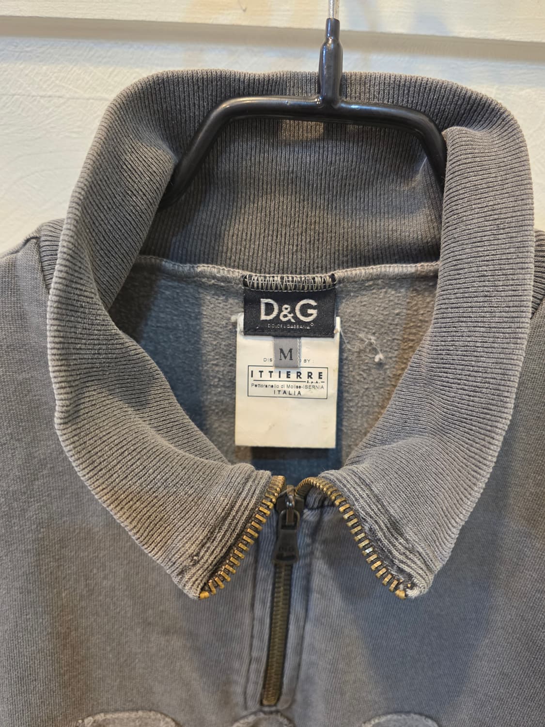 D&G 빈티지 그레이 하프집업 M 상품이미지2