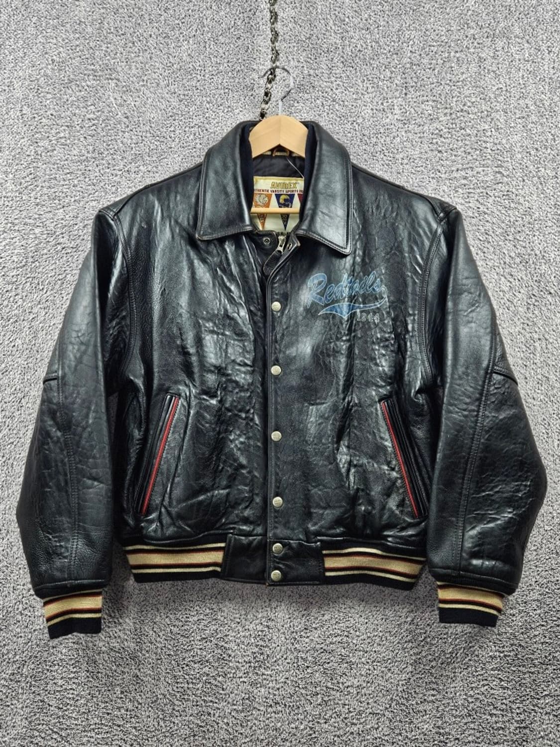 90's 아비렉스 터스키기 레드테일즈 가죽 자켓 ( M ) / 10977 상품이미지3