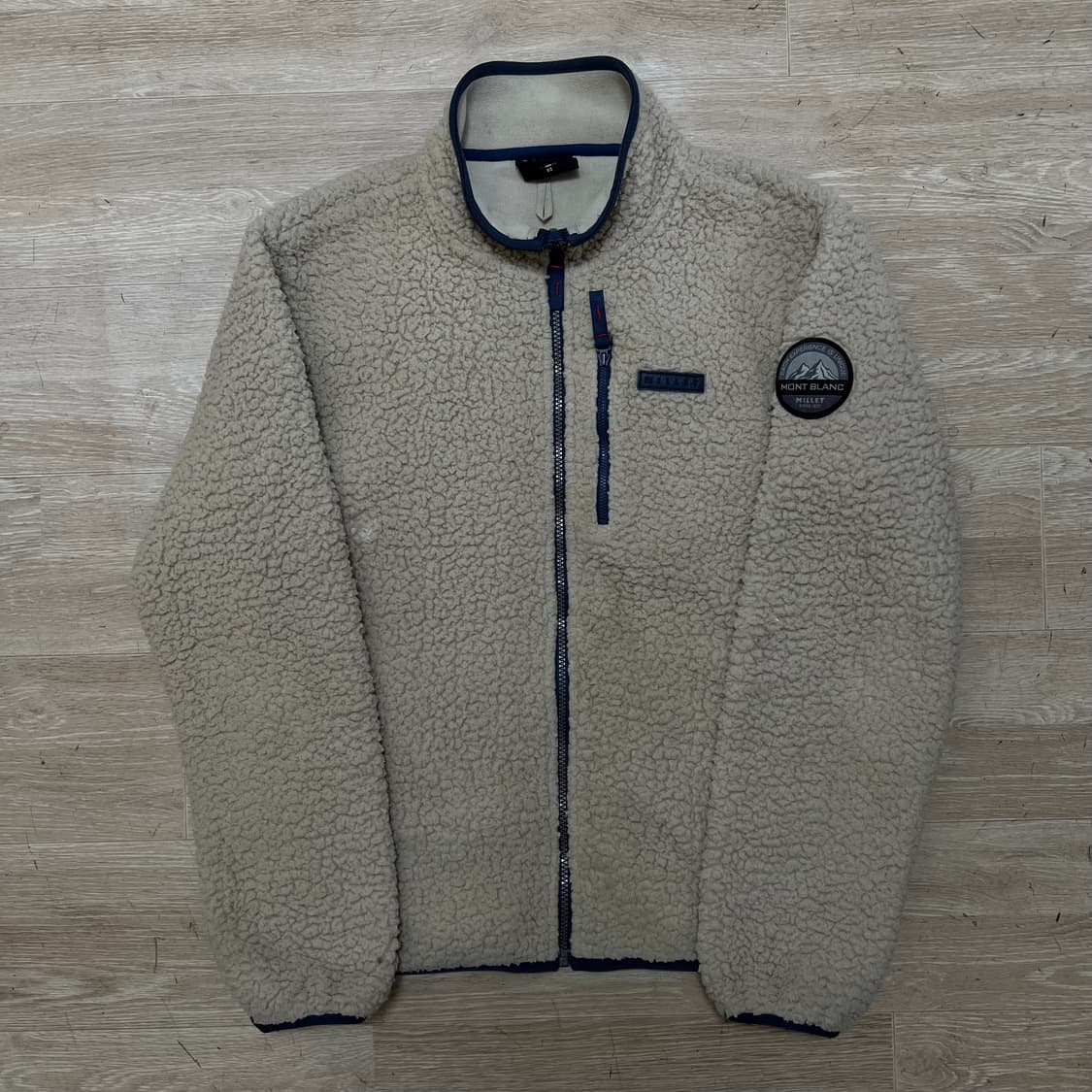 밀레 몽블랑 양털 뽀글이 후리스 플리스 자켓 [베이지] M/95 상품이미지1