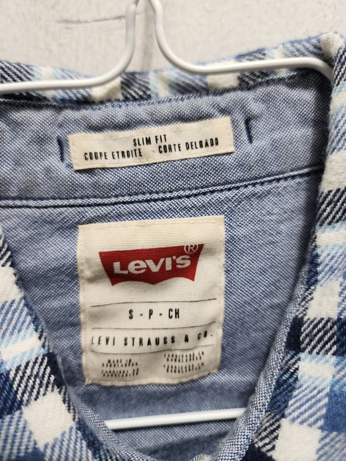 리바이스 화이트탭 모직 웨스턴 체크 셔츠 상품이미지6