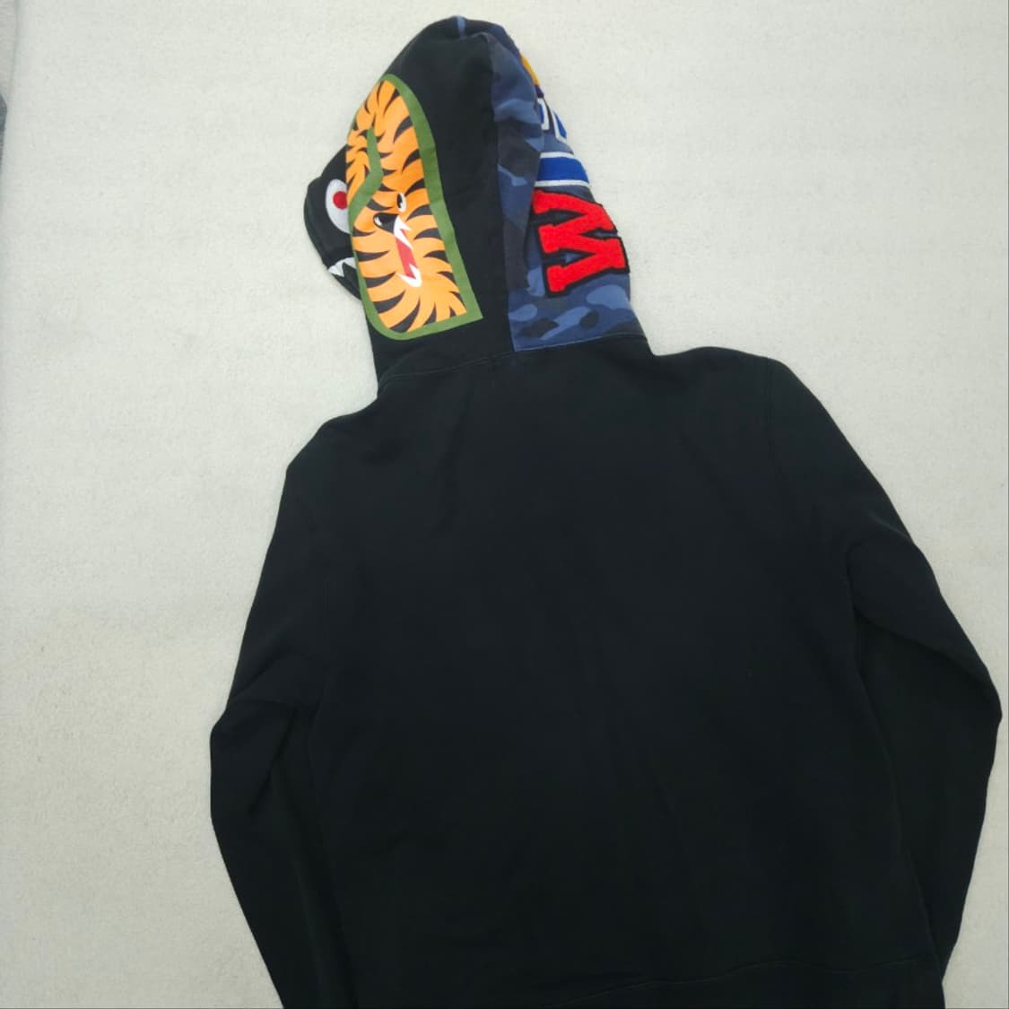 베이프 반카모 청계 샤크 후드 집업 XL 상품이미지3