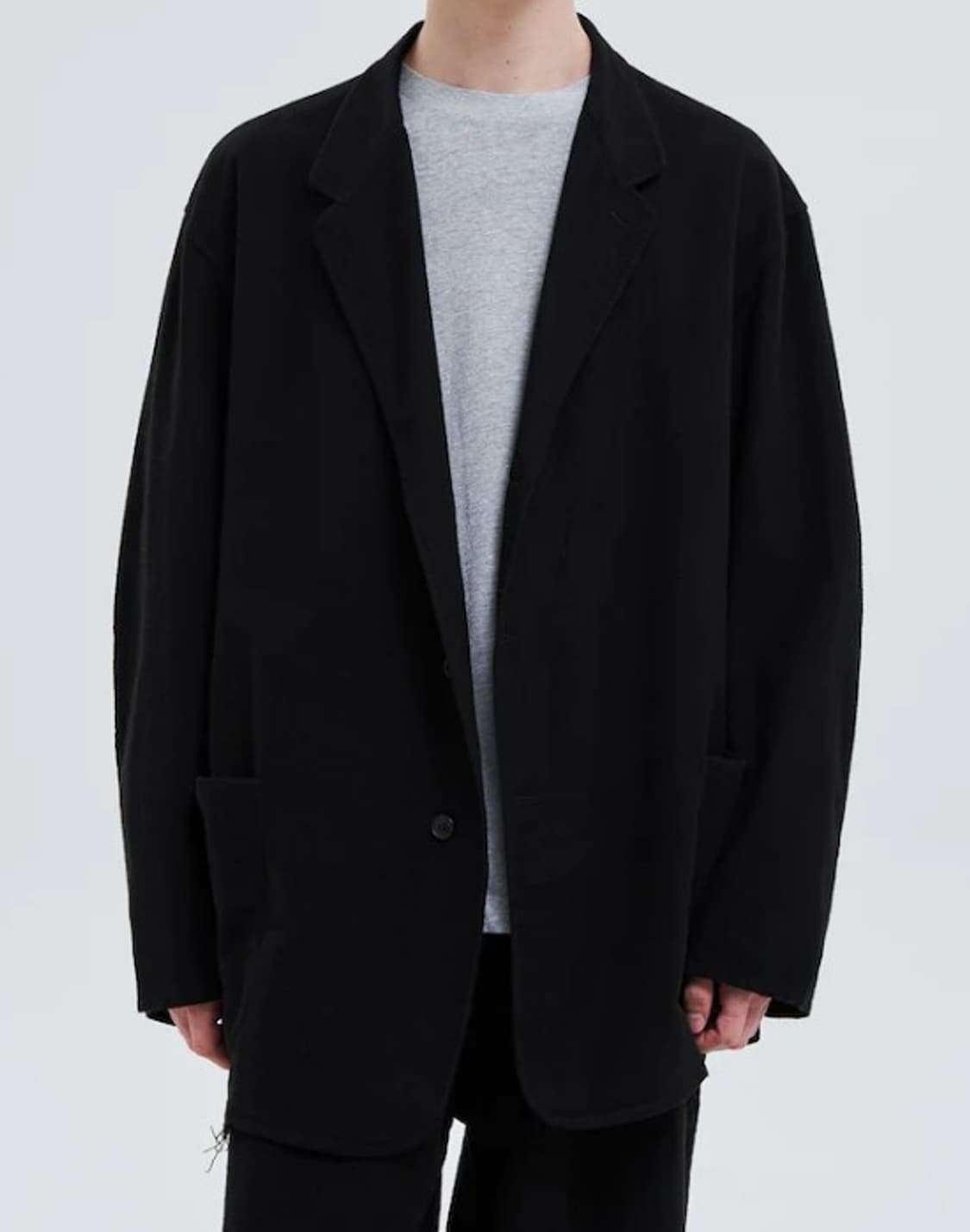 코모리 25FW cotton Flannel Jaket - Black 상품이미지1