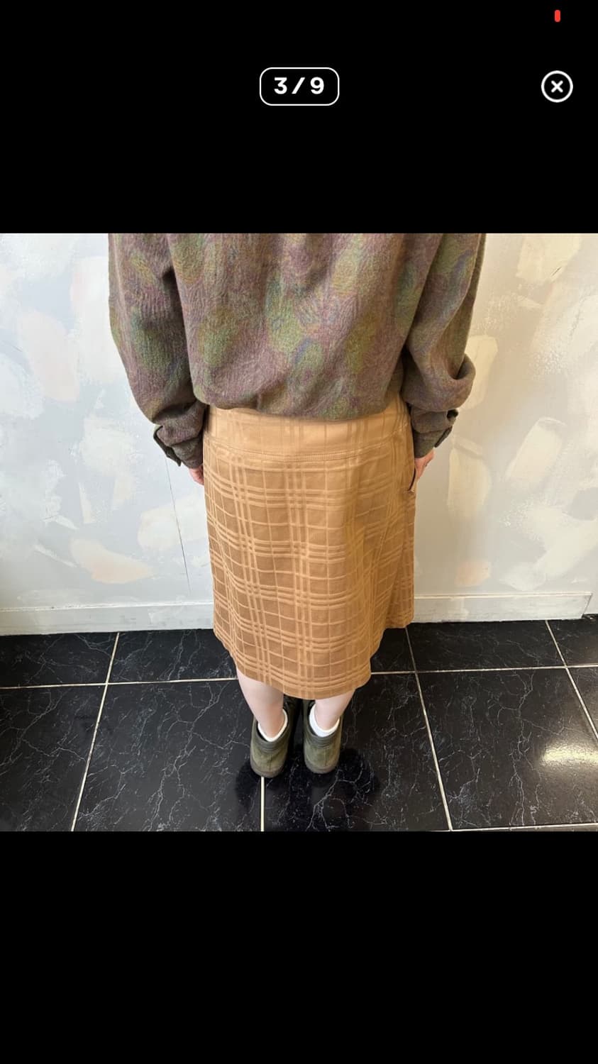 버버리 노바체크 더블 스커트 상품이미지3