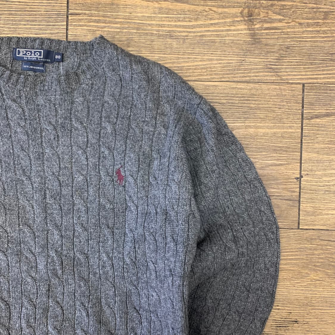 폴로 랄프로렌 램스울 케이블 니트 XS 상품이미지3