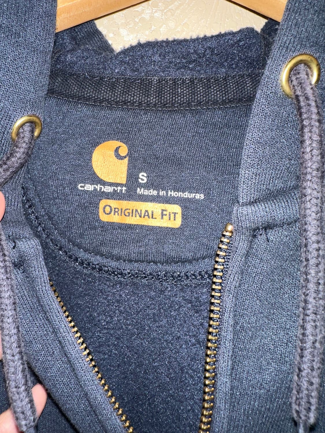 칼하트 남성 후드집업 네이비 S 판매 상품이미지2