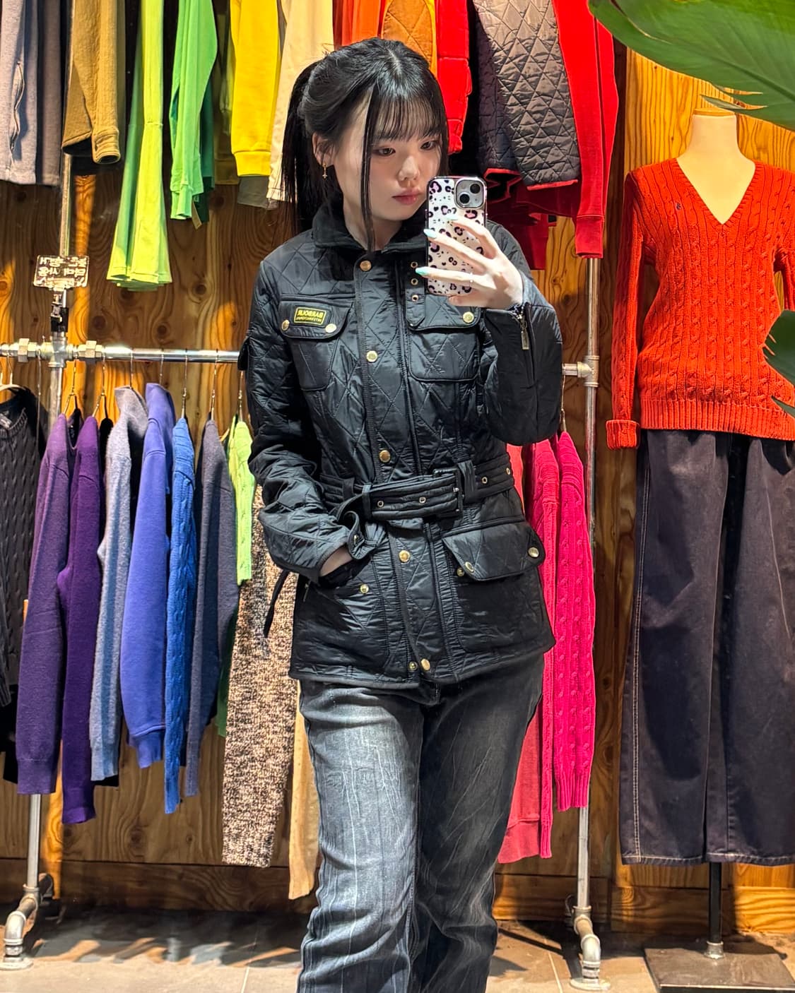 S Barbour 바버 우먼스 벨티드 퀼팅 자켓 상품이미지1