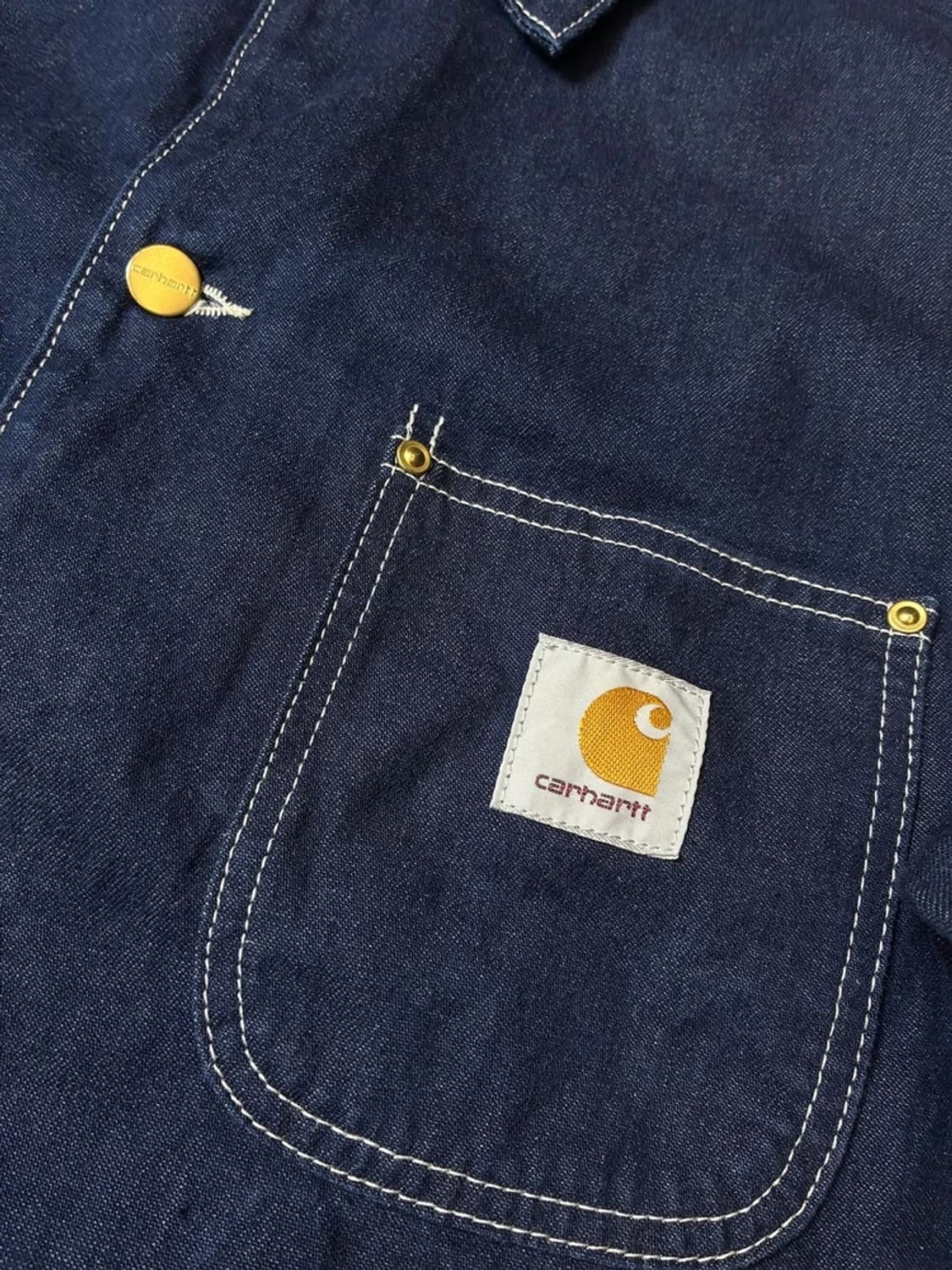 칼하트 WIP 19ss 데님 미시건 초어 자켓 PN8217 상품이미지3
