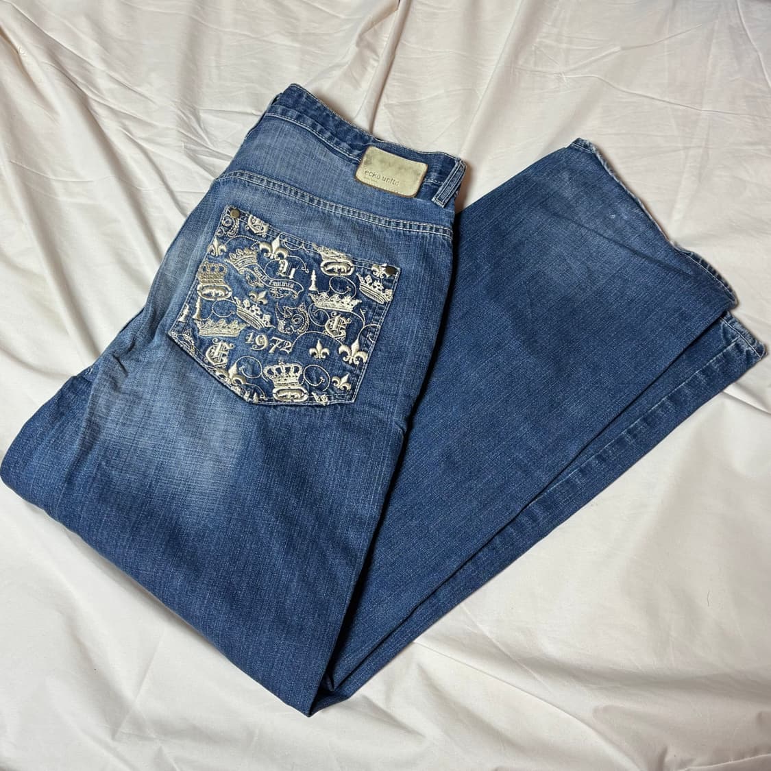 [36] Ecko unltd 빈티지 자수 데님 청바지 상품이미지2