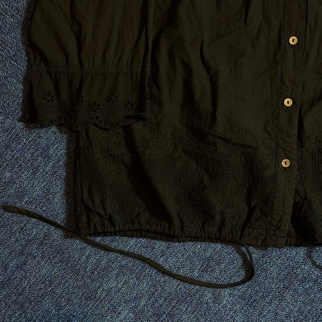 모리걸 블랙 레이스 후드 상품이미지3