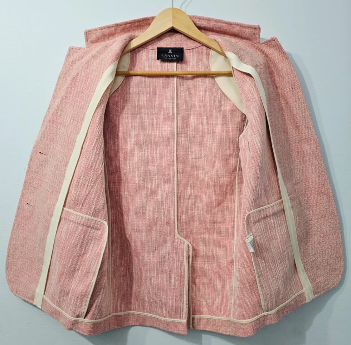 LANVIN 랑방 핑크 트위드 자켓 ~55 상품이미지7