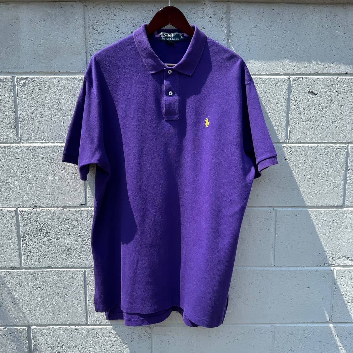 [XL] 폴로 랄프로렌 퍼플 반팔 카라티셔츠 상품이미지1