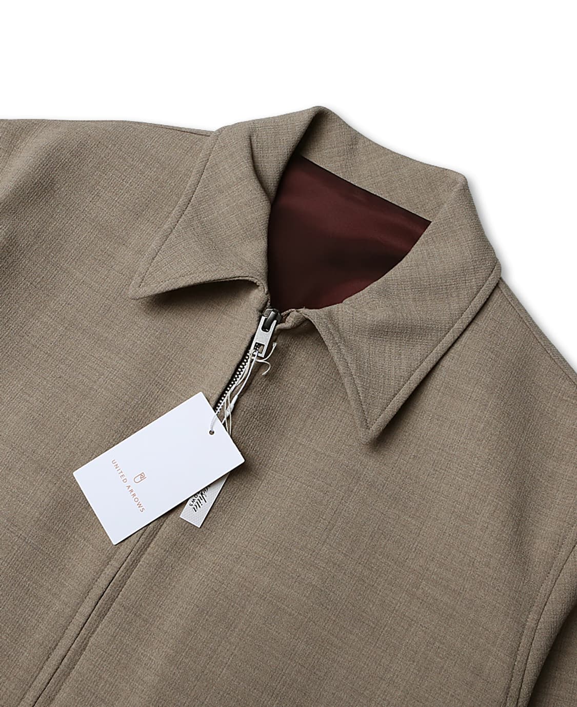 카모시타 [Camoshita] 베이지 울 투웨이 클래식 블루종 자켓 상품이미지2