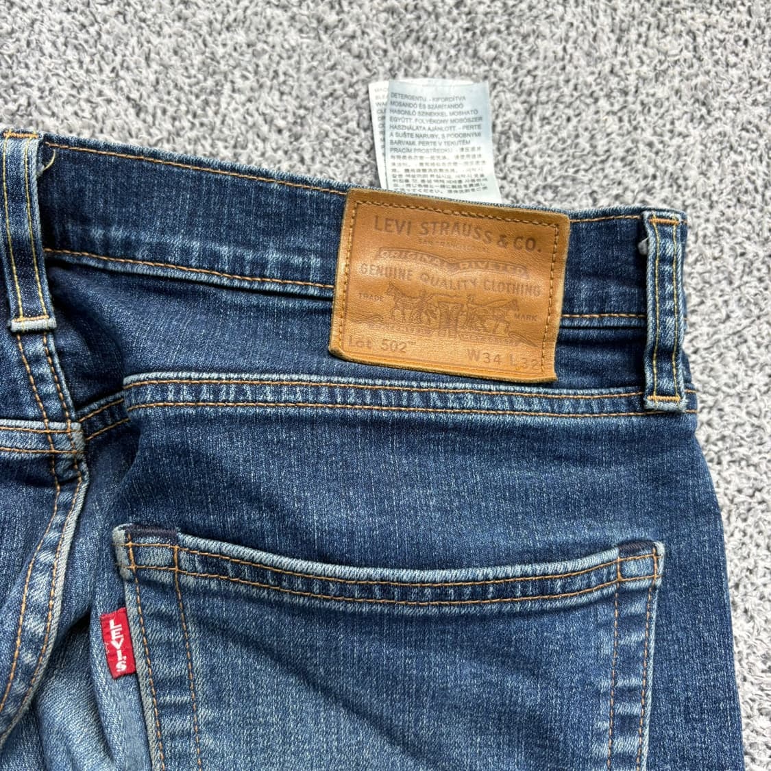 W32 리바이스 중청 워싱 데님 팬츠 0413J 상품이미지7