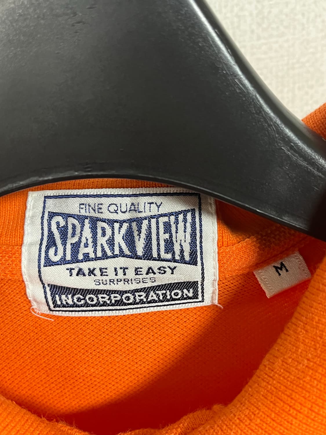 일본 브랜드 오렌지 반팔 카라티 M 상품이미지3