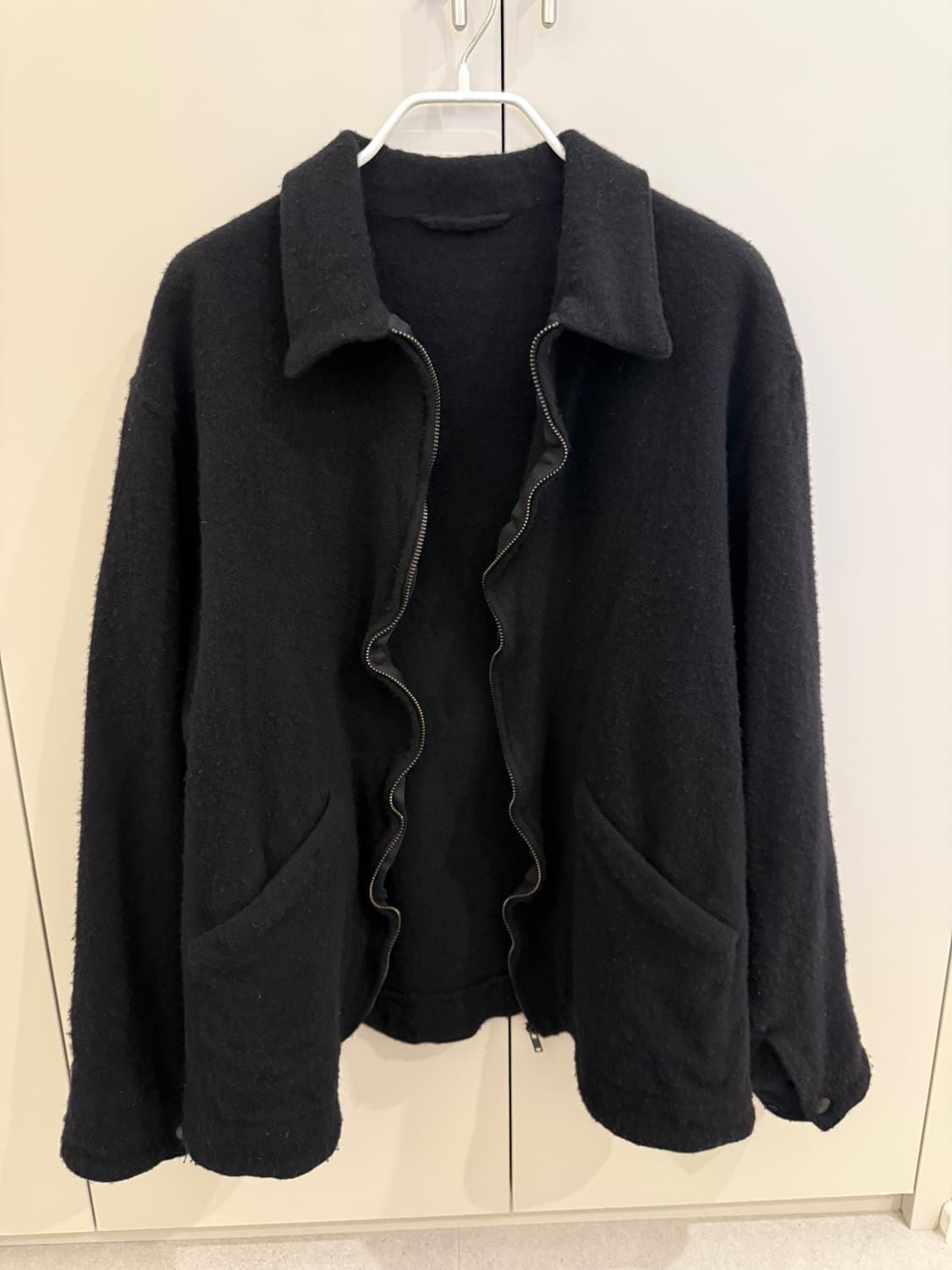 비이커 AW24 코모리 축융울 집업 숏자켓 2 상품이미지3