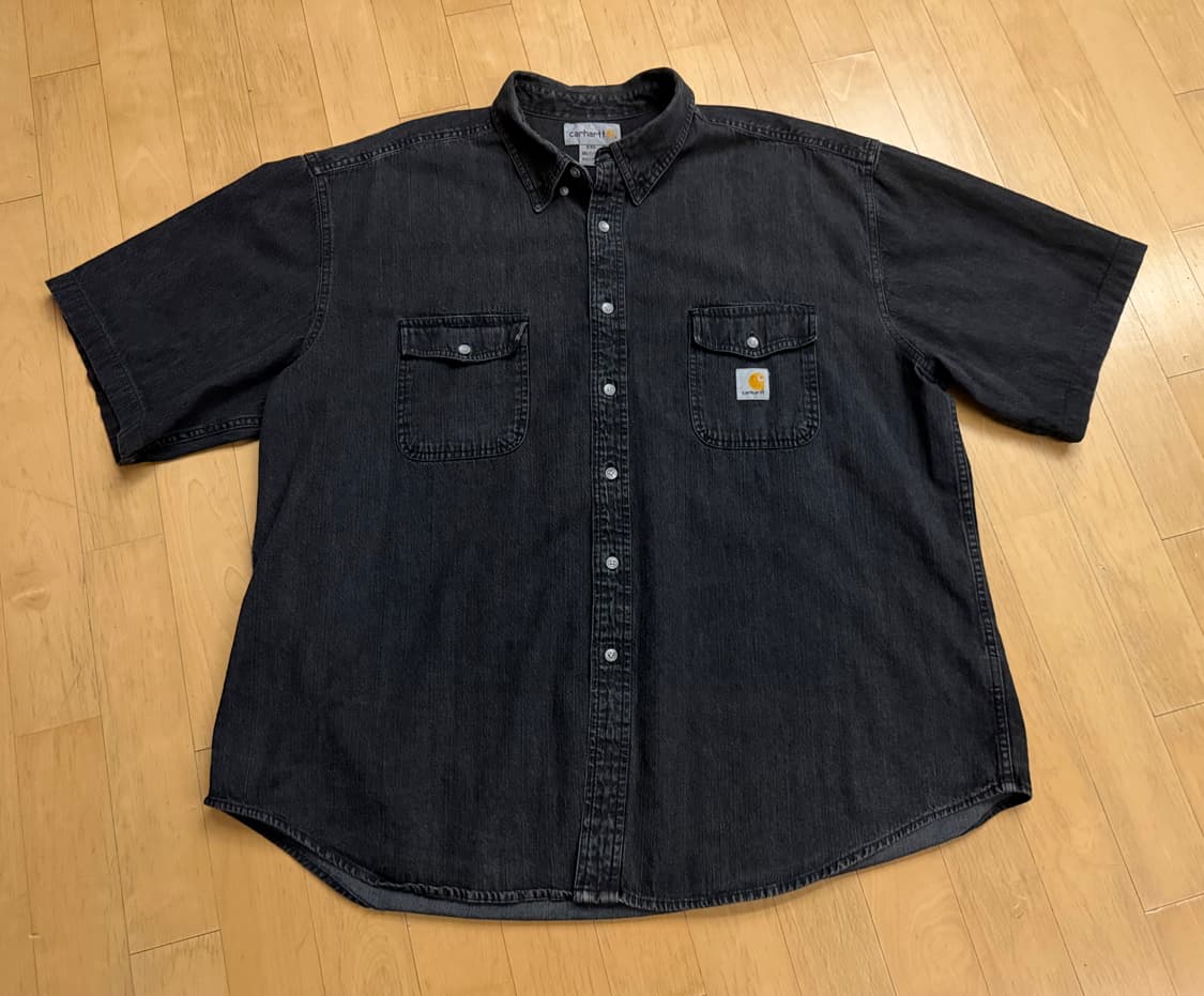 [칼하트] 루즈 핏 미드웨이트 챔브레이 반팔 버튼다운 셔츠 상품이미지3