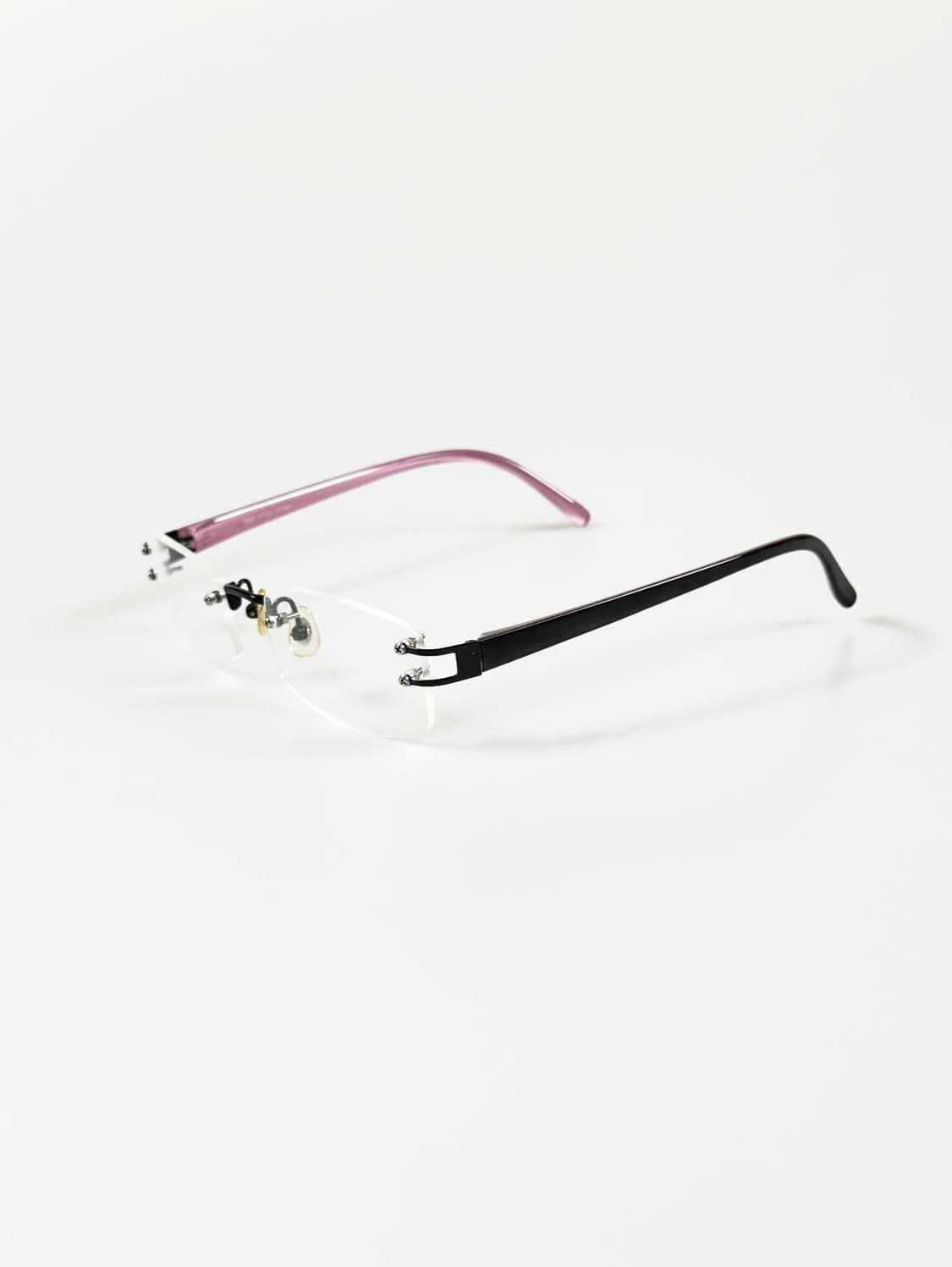 DARK 무테 스퀘어 프레임 빈티지 안경 상품이미지3