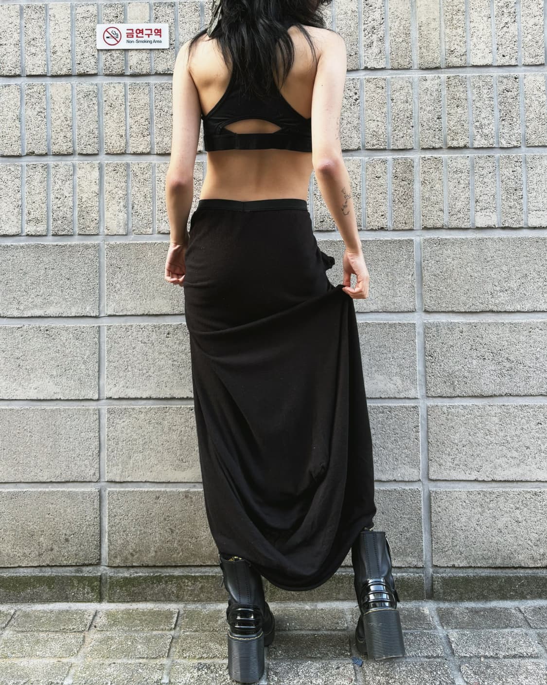 릭 오웬스 드레이프 롱 스커트 상품이미지7