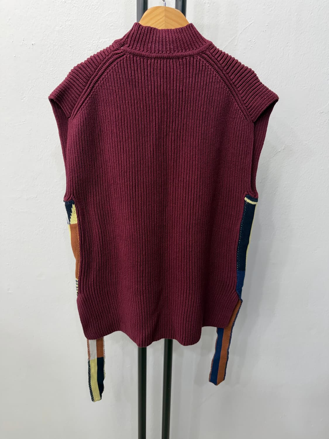 정품) 질샌더 신형 여성 패치워크 디자인 니트탑 S 상품이미지5