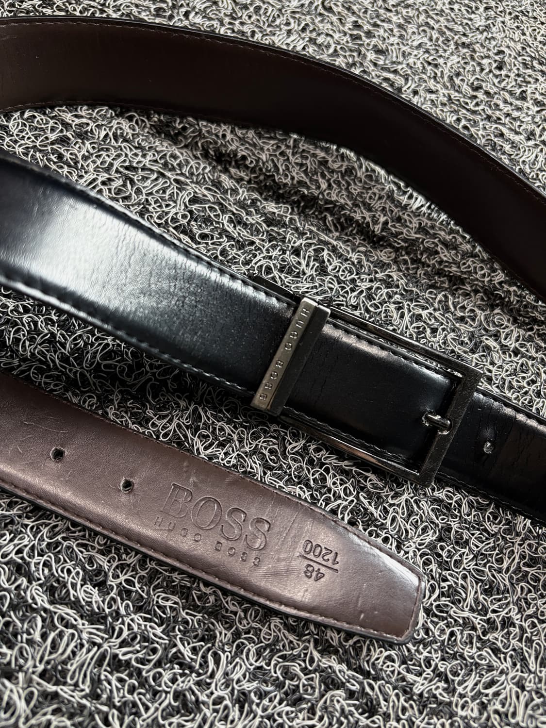 휴고 보스 시그니처 레더 벨트 3609 상품이미지2