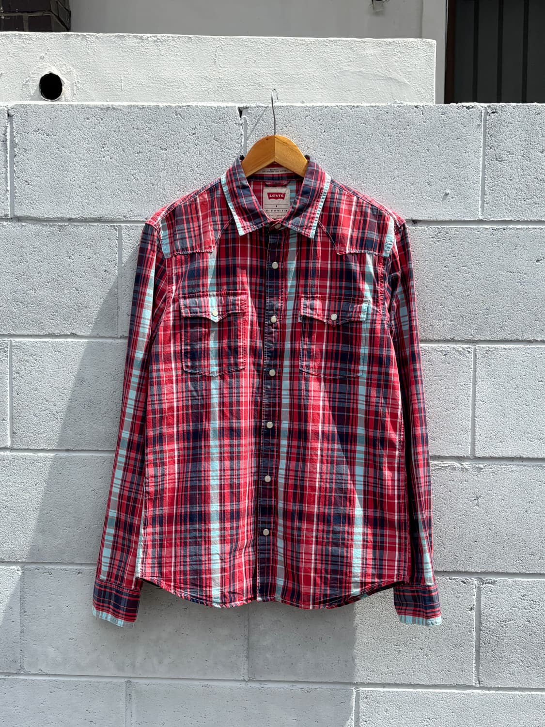 리바이스 레드 체크 웨스턴  상품이미지1