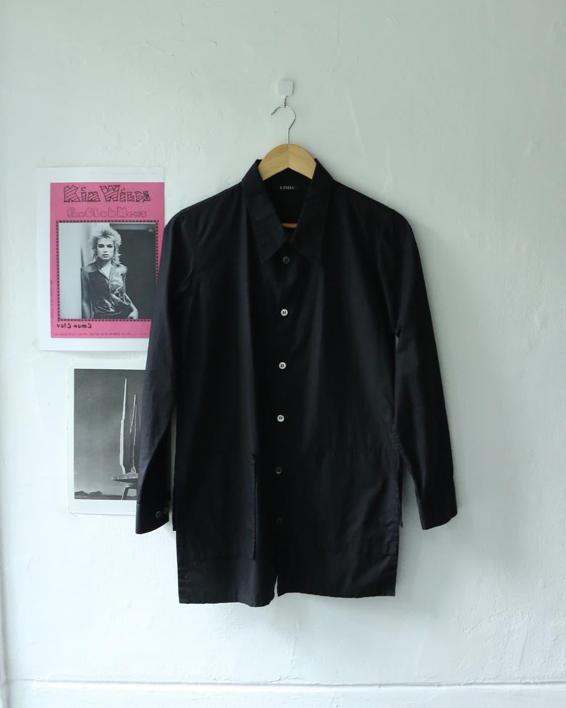요지야마모토 리미 푸 코튼 블랙 셔츠 상품이미지3
