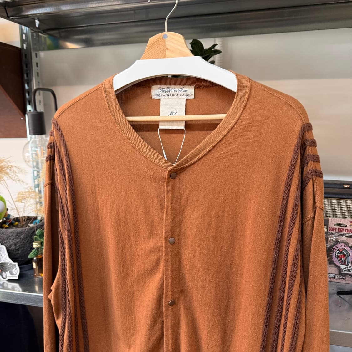 레미 릴리프 니트 패턴 디테일 가디건 자켓 상품이미지2