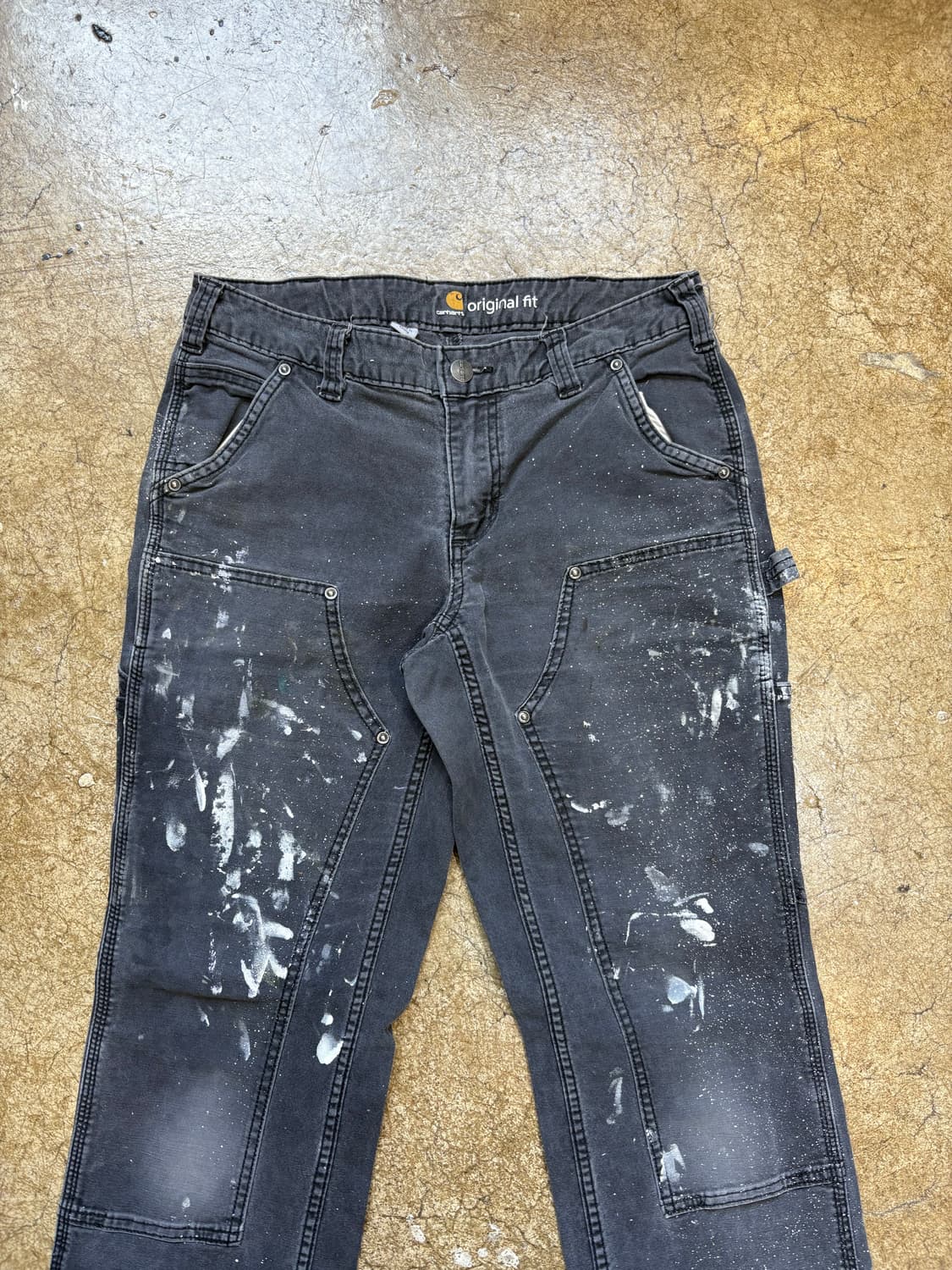 칼하트 페인팅 코튼 더블니 상품이미지4