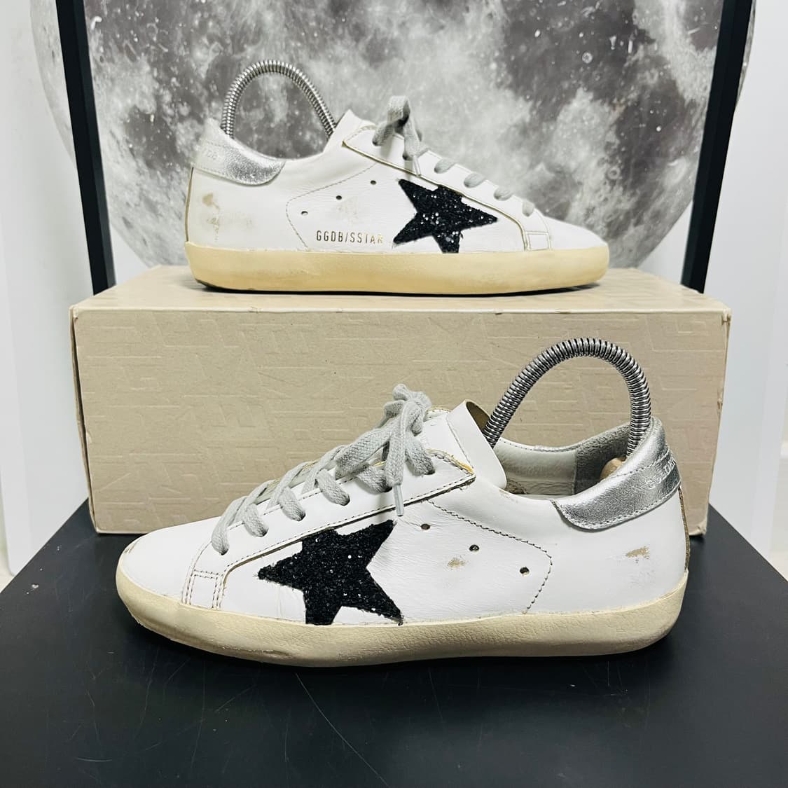 정품 35) 골든구스 글리터 실버탭 스니커즈 225~230 상품이미지1