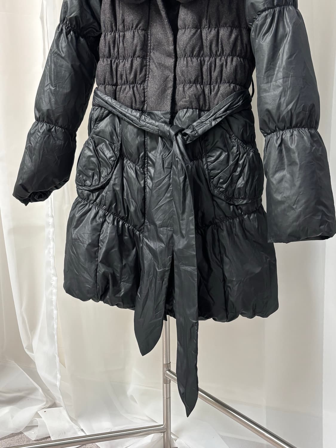 NATURAL FIT 셔링 슬림 페미닌 패딩 상품이미지3