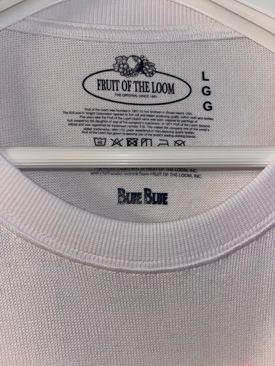 Blueblue x Fruit of the Loom 블루블루 L/S 상품이미지3