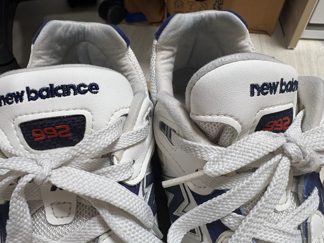 뉴발란스 992 USA 화이트 네이비 275 상품이미지6