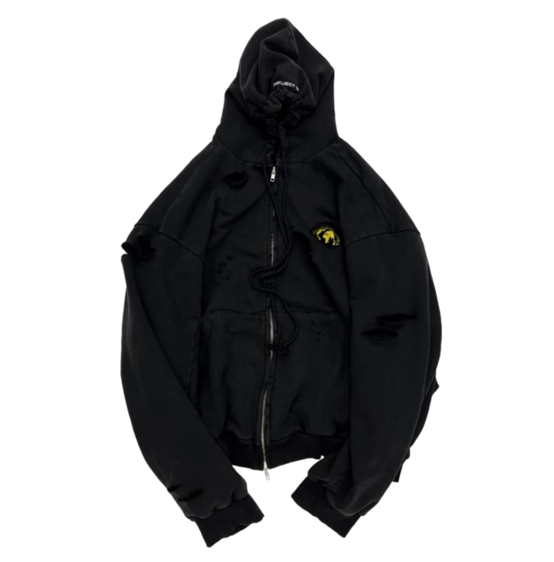 Project gr 프로젝트 G/R 디스트레스 레이어 집 후드 페이디드 상품이미지1