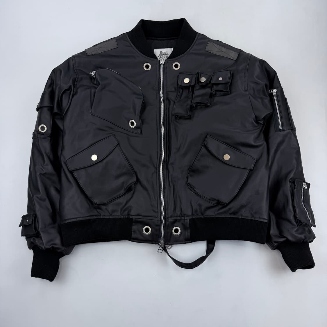 더스트블로우 멀티포켓 봄버 자켓 블랙 상품이미지1