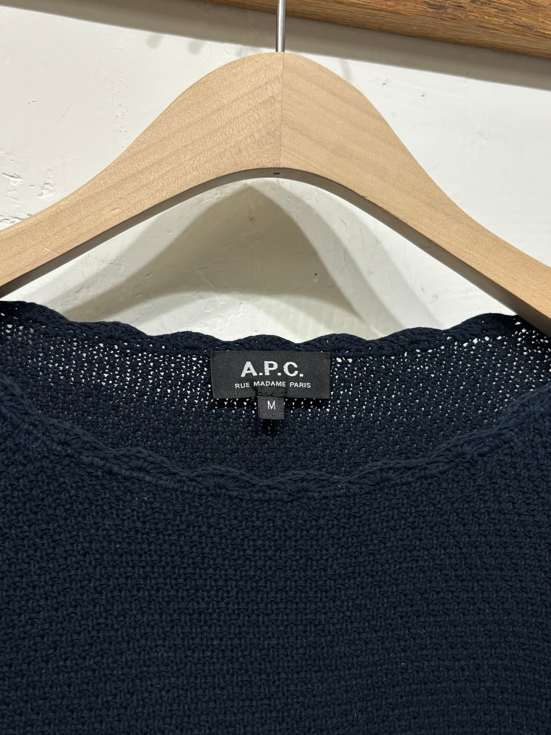 A.P.C 아페쎄 프릴 네이비컬러 코튼 니트 상품이미지5