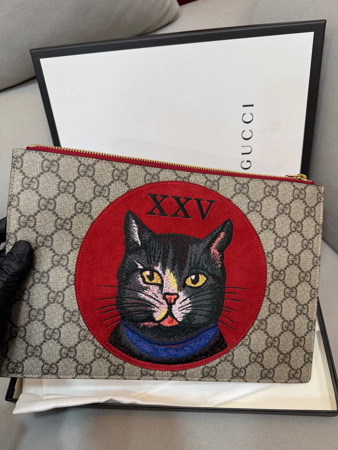 새상품급 구찌 미스틱 캣 클러치  상품이미지2