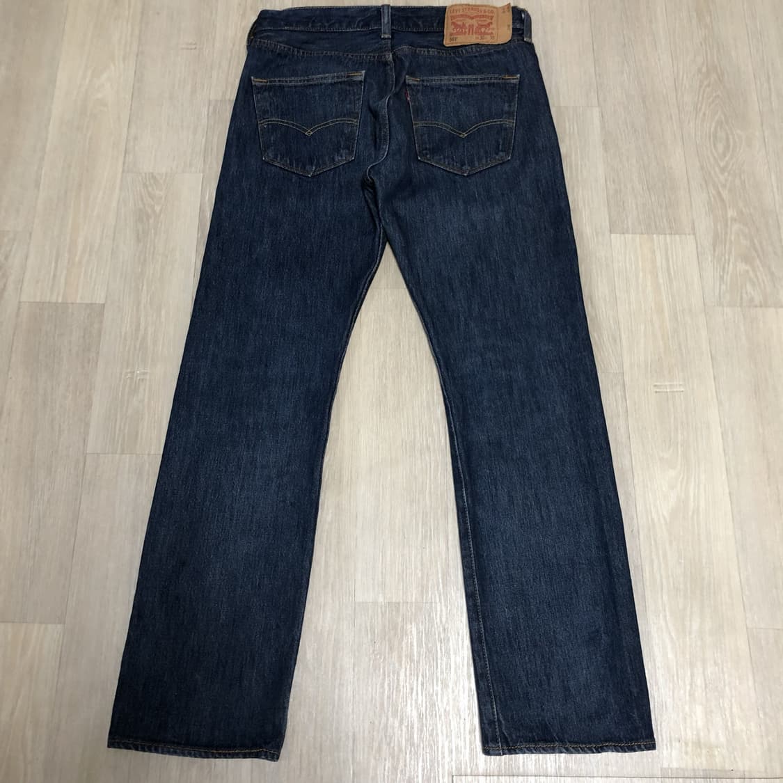 (30) 리바이스 Levi's 501 스트레이트핏 워시드 중청 데님 상품이미지7