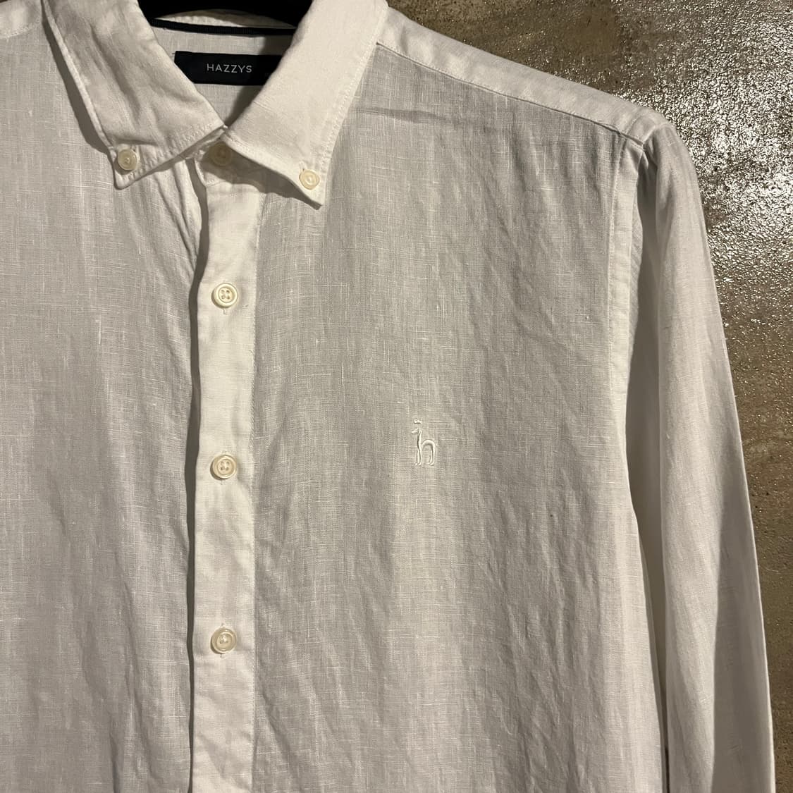 헤지스 린넨 화이트 셔츠 상품이미지2