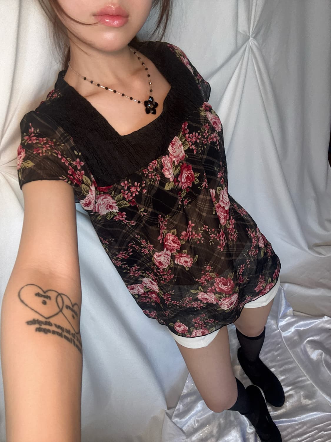 플라워 블라우스 상품이미지4